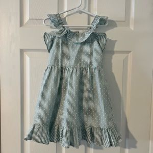 Mint green and white janie and jack dress
